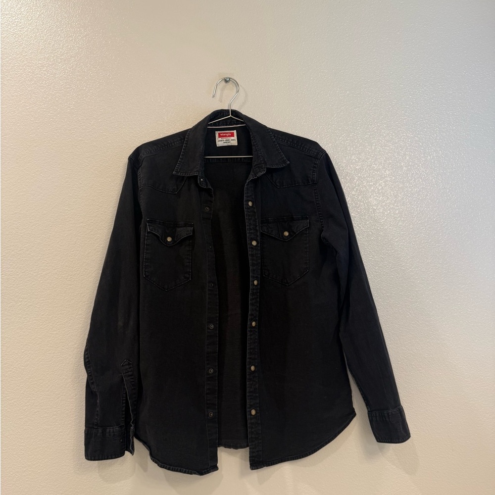 Wrangler Pearl Snap Denim Shirt